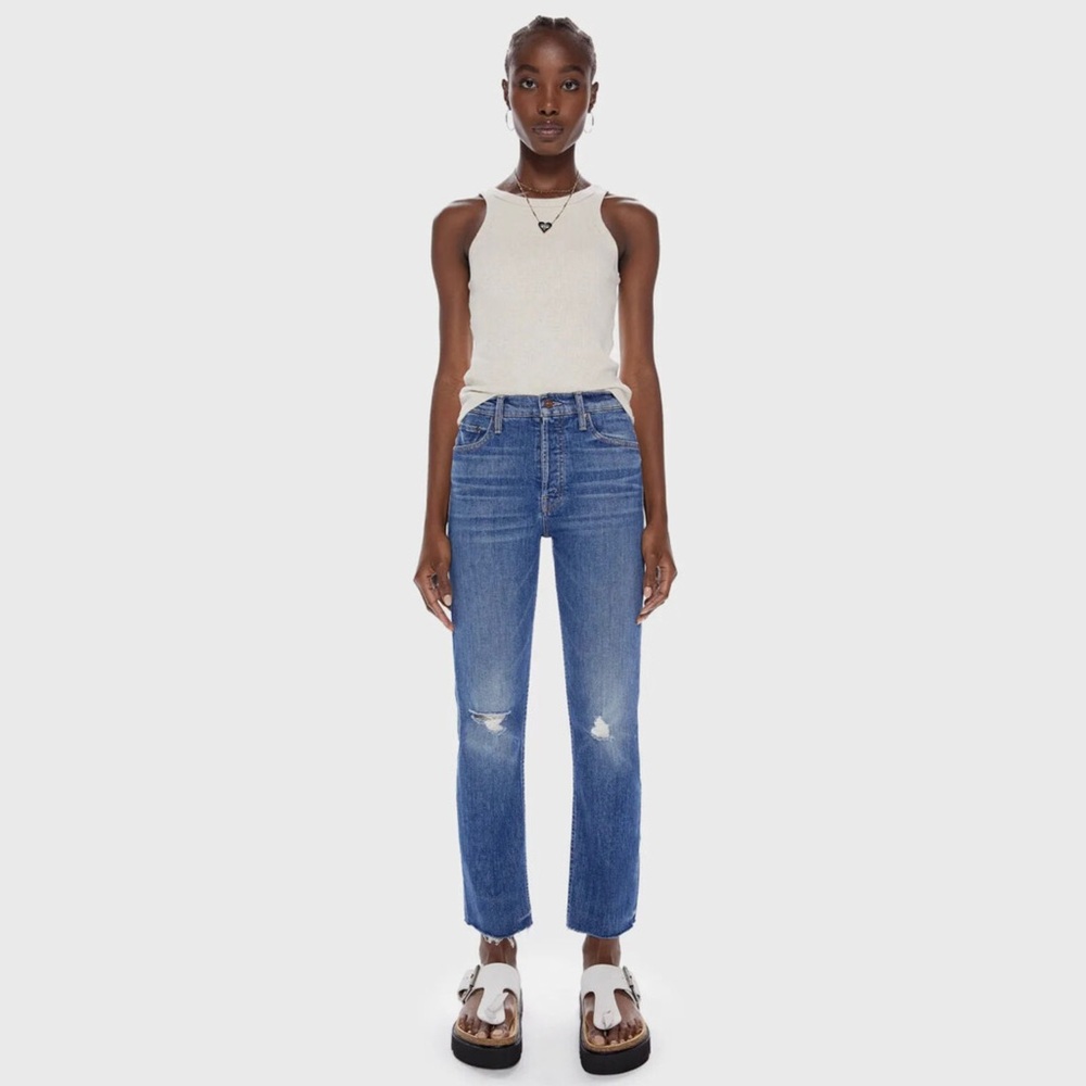 MOTHER DENIM | TOMCAT ANKLE FRAY | WASH: GLOBETROTTER | SIZE 29